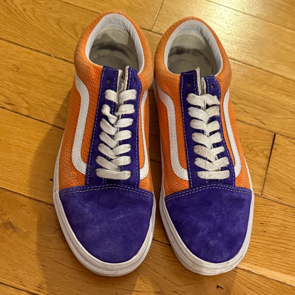 Vans Orange and Purple Sneakers